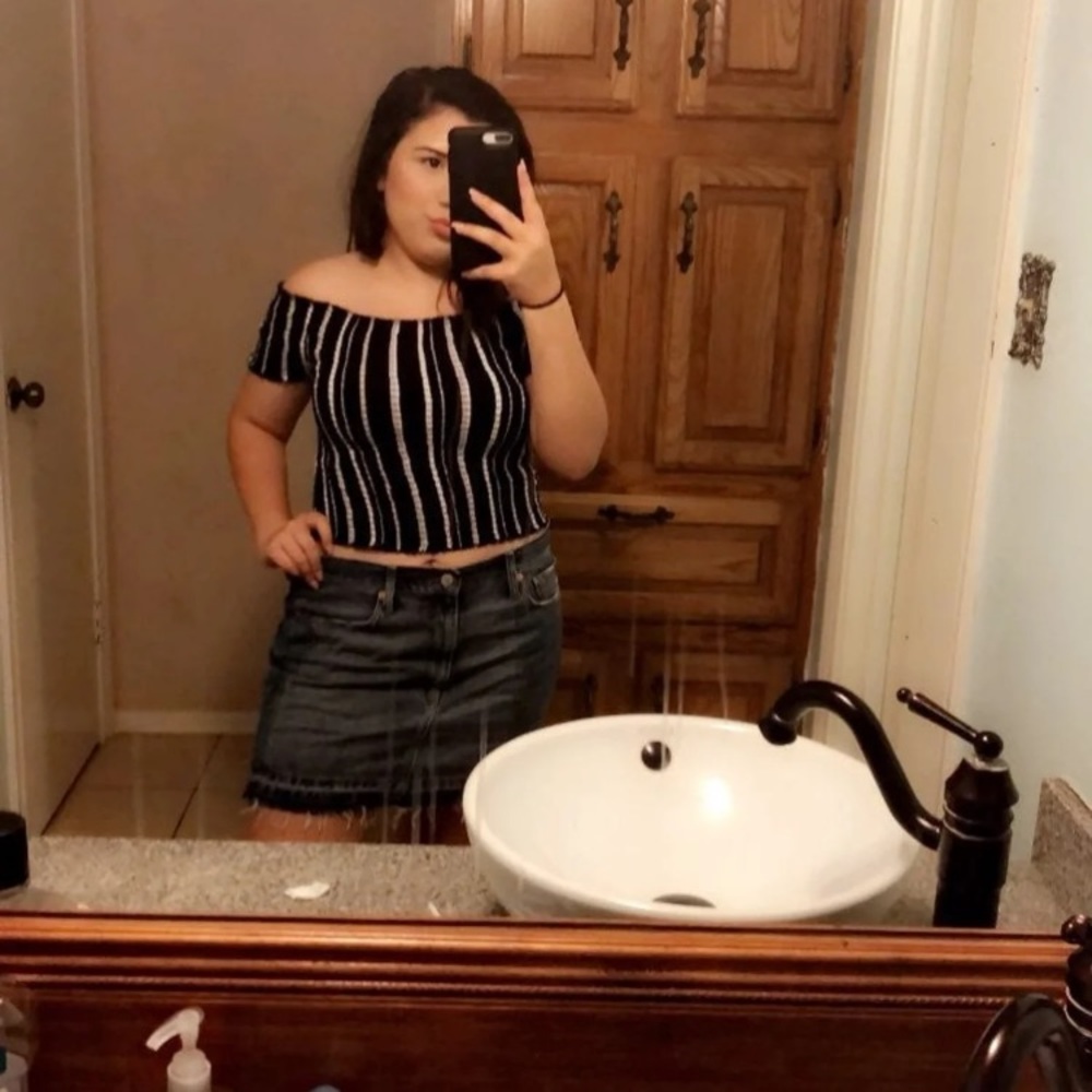 Black Crop top